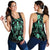 Hawaii Honu Turtle Dolphin With Plumeria Racerback Tank - AH Black - Polynesian Pride