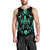 Hawaii Honu Turtle Dolphin With Plumeria Tank Top - AH Black - Polynesian Pride