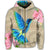 Hawaii Humming Bird Hibiscus Polynesian Zip Hoodie - Polynesian Pride