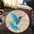 Hawaii Humming Bird Hibiscus Polynesian Round Carpet - AH - Polynesian Pride