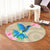 Hawaii Humming Bird Hibiscus Polynesian Round Carpet - AH - Polynesian Pride