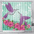 Hawaii Humming Bird Hibiscus Shower Curtain - Out Style 177 x 172 (cm) Green - Polynesian Pride