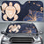 Hawaii Kakau Polynesian Turtle Map Car Sun Shade - Indigo Auto Sun Shade Universal Fit Indigo - Polynesian Pride