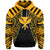 Hawaii Kanaka Football Jersey Polynesian Hoodie Black & Yellow Victor Style - Polynesian Pride