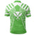 Hawaii Kanaka Football Jersey Polynesian Polo Shirt Green and White Victor Style - Polynesian Pride