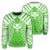 Hawaii Kanaka Football Jersey Polynesian Sweatshirt - Green & White - Victor Style - AH Unisex Green - Polynesian Pride