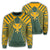 Hawaii Kanaka Football Jersey Polynesian Sweatshirt - Green & Yellow - Victor Style - AH Unisex Green - Polynesian Pride