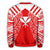 Hawaii Kanaka Football Jersey Polynesian Sweatshirt - Red & White - Victor Style - AH - Polynesian Pride