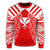 Hawaii Kanaka Football Jersey Polynesian Sweatshirt - Red & White - Victor Style - AH - Polynesian Pride