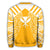 Hawaii Kanaka Football Jersey Polynesian Sweatshirt - Yellow & White - Victor Style - AH - Polynesian Pride