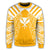 Hawaii Kanaka Football Jersey Polynesian Sweatshirt - Yellow & White - Victor Style - AH - Polynesian Pride