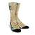 Hawaii Kanaka Maoli Palm Trees Turtle And Sharks Crew Socks - AH - Polynesian Pride