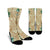 Hawaii Kanaka Maoli Palm Trees Turtle And Sharks Crew Socks - AH Crew Socks White - Polynesian Pride