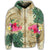 Hawaii Kanaka Maoli Plumeria Palm Trees Hammer Shark Zip Hoodie - Polynesian Pride