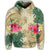 Hawaiian Kanaka Maoli Plumeria Palm Trees Hammer Shark Hoodie - Polynesian Pride