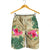 Hawaii Kanaka Maoli Plumeria Palm Trees Hammer Shark Men's Shorts - AH - Polynesian Pride