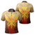 Hawaii Kanaka Map Hand Polynesian Polo Shirt Susi Style Unisex Gold - Polynesian Pride