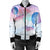 Hawaii Kanaka Map Horizon Turtle Bomber Jacket - AH - Polynesian Pride