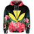 Hawaii Kanaka Tropical Hibiscus Zip Hoodie - Polynesian Pride