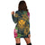 Hawaii Kanaka Turtle Hibiscus Plumerian Polynesia Hoodie Dress - Alena Style - AH - Polynesian Pride