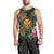 Hawaii Kanaka Turtle Hibiscus Plumerian Polynesia Tank Top - Alena Style - AH Black - Polynesian Pride