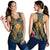 Hawaii Kanaka Turtle Hibiscus Plumerian Polynesia Racerback Tank - Alena Style - AH Black - Polynesian Pride