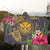 Hawaii Kanaka Turtle Hibiscus Plumerian Polynesia Hooded Blanket - Alena Style Purple - AH - Polynesian Pride