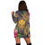 Hawaii Kanaka Turtle Hibiscus Plumerian Polynesia Hoodie Dress - Alena Style Purple - AH - Polynesian Pride