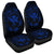 Hawaii Kanaka Turtle Hibiscus Polynesian Car Seat Covers - Anthea Style Blue - AH Universal Fit Black - Polynesian Pride