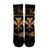 Hawaii Kanaka Turtle Hibiscus Polynesian Crew Socks - Anthea Style Gold - AH - Polynesian Pride