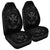 Hawaii Kanaka Turtle Hibiscus Polynesian Car Seat Covers - Anthea Style Gray - AH Universal Fit Black - Polynesian Pride