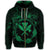 Hawaii Kanaka Turtle Hibiscus Polynesian Zip Hoodie Anthea Style Green - Polynesian Pride