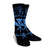 Hawaii Kanaka Turtle Hibiscus Polynesian Crew Socks - Anthea Style Pastel Blue - AH - Polynesian Pride