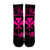 Hawaii Kanaka Turtle Hibiscus Polynesian Crew Socks - Anthea Style Pink - AH - Polynesian Pride