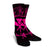 Hawaii Kanaka Turtle Hibiscus Polynesian Crew Socks - Anthea Style Pink - AH - Polynesian Pride