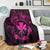 Hawaii Kanaka Turtle Hibiscus Polynesian Premium Blankets - Anthea Style Pink - AH - Polynesian Pride