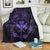 Hawaii Kanaka Turtle Hibiscus Polynesian Premium Blankets - Anthea Style Purple - AH White - Polynesian Pride