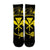 Hawaii Kanaka Turtle Hibiscus Polynesian Crew Socks - Anthea Style Yellow - AH - Polynesian Pride