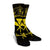 Hawaii Kanaka Turtle Hibiscus Polynesian Crew Socks - Anthea Style Yellow - AH - Polynesian Pride