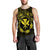 Hawaii Kanaka Turtle Hibiscus Polynesian Tank Top - Anthea Style Yellow - AH Black - Polynesian Pride