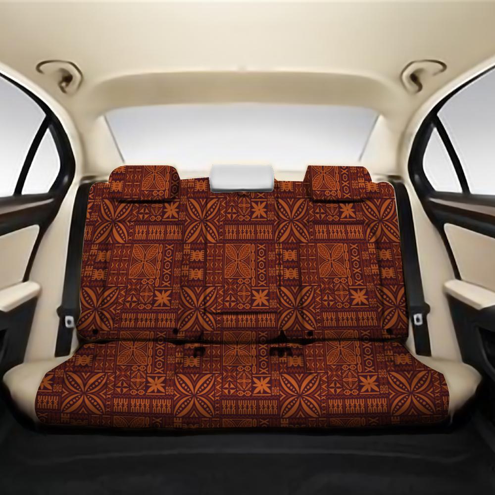 Hawaii Kapa Back Seat Cover AH One Size Black Back Car Seat Covers - Polynesian Pride