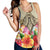 Hawaii Manta Ray Tropical Hibiscus Plumeria Polynesian Racerback Tank - AH - Polynesian Pride