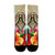 Hawaii Manta Ray Tropical Hibiscus Plumeria Polynesian Crew Socks - AH - Polynesian Pride