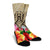 Hawaii Manta Ray Tropical Hibiscus Plumeria Polynesian Crew Socks - AH - Polynesian Pride