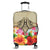 Hawaii Manta Ray Tropical Hibiscus Plumeria Polynesian Luggage Covers - AH Black - Polynesian Pride