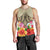 Hawaii Manta Ray Tropical Hibiscus Plumeria Polynesian Tank Top - AH Black - Polynesian Pride