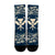 Hawaii Map Classic Floral Crew Socks Blue - AH - Polynesian Pride