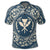 Hawaii Map Classic Floral Polo Shirt Blue - Polynesian Pride