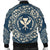 Hawaii Map Classic Floral Bomber Jacket Blue - AH - Polynesian Pride