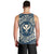 Hawaii Map Classic Floral Tank Top Blue - AH - Polynesian Pride